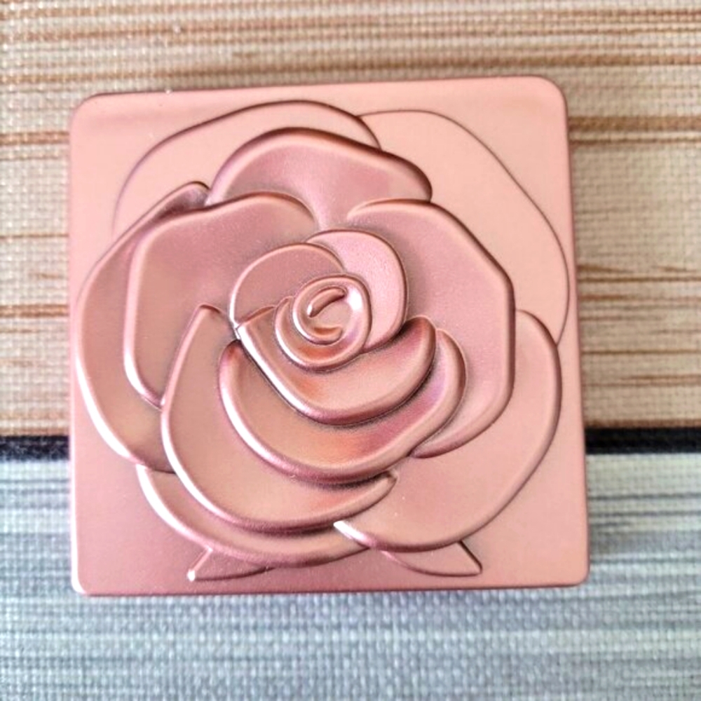 ๐นElegant Pink Rose Design Compact Pocket Makeup Mirror Normal & Magnifying - Picture 10 of 11